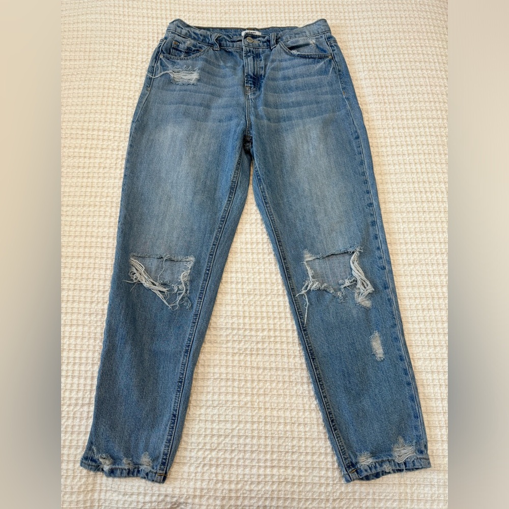 Casual Blue Boyfriend Jeans